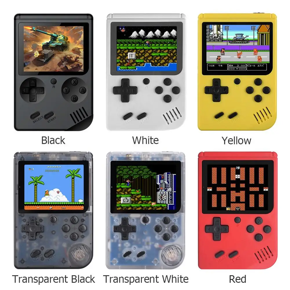 

RS-6A Retro Mini Handheld Game Console 8-Bit 3.0 inch Color LCD Screen Kids Game Player Built-in 500 Games Portable Player Hot
