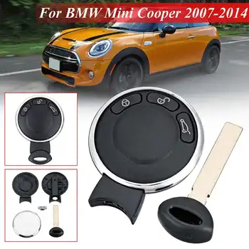 

3 Buttons Remote Smart Car Key Shell Cover Case Fob With Balde IYZKEYR5602 For BMW for Mini Cooper 2007 2008 2009-2014