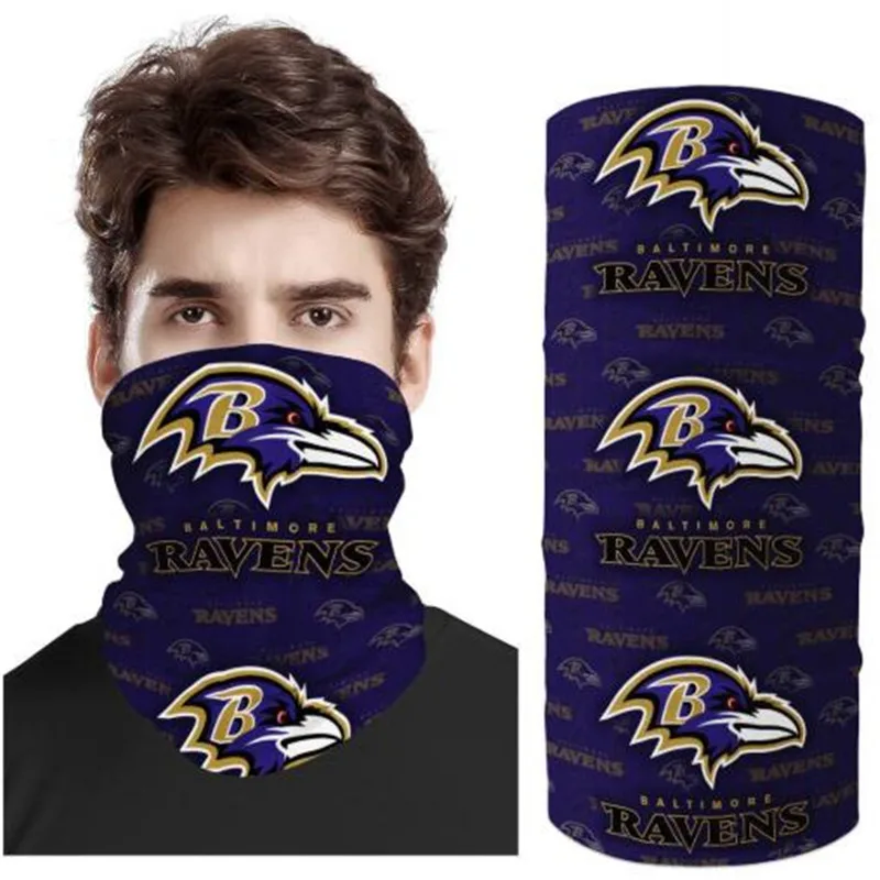 

Winter Baltimore Windproof Cycling Bandanas 3d Football Magic Tube Warm Face Scarf Neck Gaiter Hiking Outdoor Headwear Ravens