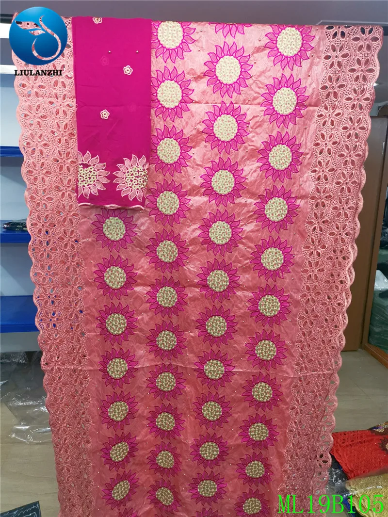 LIULANZHI Базен африканская ткань высокого качества вышивка Базен riche geterzn с камнями хлопок broderie для женщин ML19B105