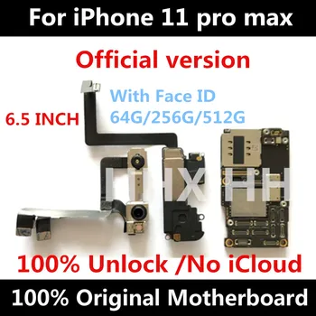 

6.5 Inch Motherboard For iPhone 11 Pro max 100% Unlock Original For iPhone 11 Pro max Logic Board Free iCloud With Full Chips