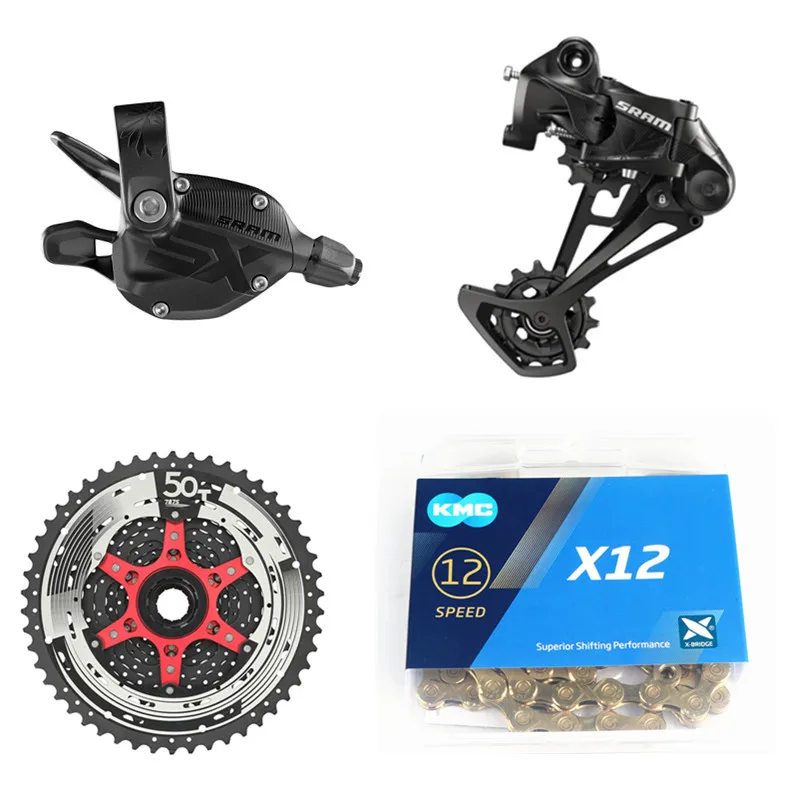 SRAM SX EAGLE 1x12 скорость 11-50T Groupset триггерный механизм переключения передач SX цепь/цепь kmc с NX EAGLE/sunracing CSMZ91X кассеты