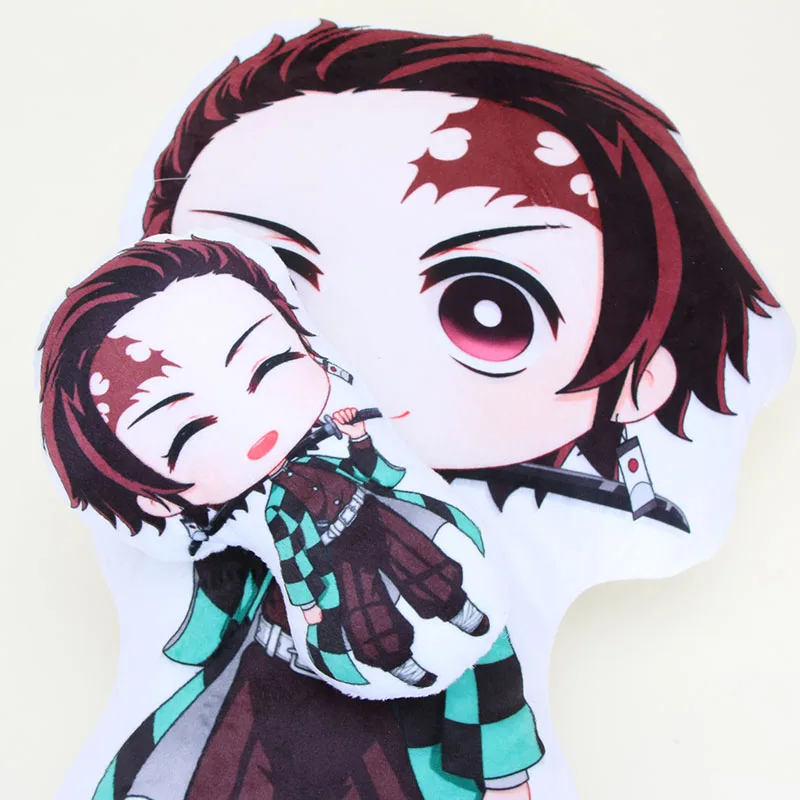 Аниме Demon Slayer мягкая подушка Kimetsu no Yaiba плюшевая подушка Kamado Nezuko плюшевые мягкие игрушки 18-45 см 2 шт Подарки кукла