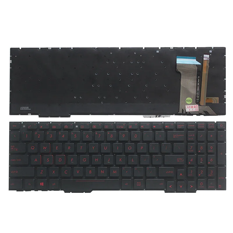 Клавиатура для ноутбука ASUS GL553 GL553V GL553VW ZX553VD ZX53V ZX73 FX553VD FX53VD FX753VD FZ53V с красной