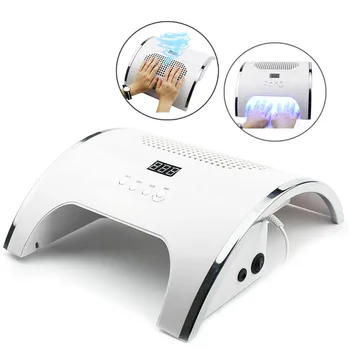 

2-IN-1 80W Nail Lamp & Nail Dust Vacuum Cleaner Manicure with Two Powerful Fan 36 LEDs Nail Dryer Vacuum Cleaner Manicure Tools