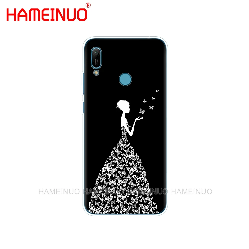 Силиконовый чехол для huawei Y5 Y6 Y7 Y9 PRO PRIME honor 8s 8a 20 LITE PRO 10i view 20 V20 Love Heart Flower Rose Girl - Цвет: 43410