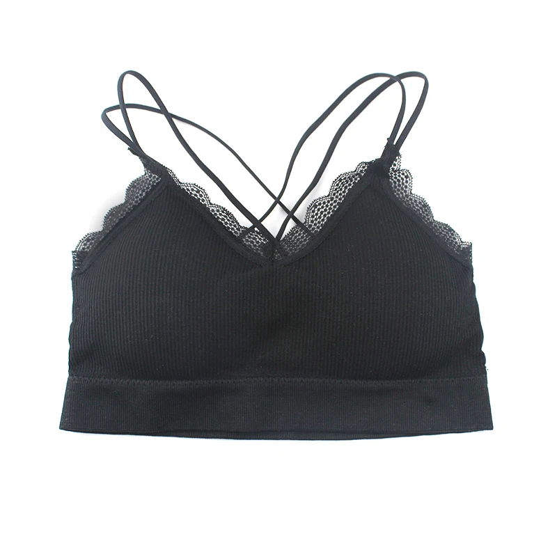 Sexy Tube Tops Women Underwear Female Lace Seamless Brassiere Soft Comfortable Sports Bra With No Steel Ring Lingerie Lace Tops Women lingerie bra,women tank tops,women tube tops