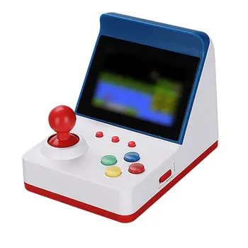 

A6 Retro Mini Handheld Game Console Dual Player Mini Red and White Arcade Game Built-in 360 Dual Retro For Kids Gift