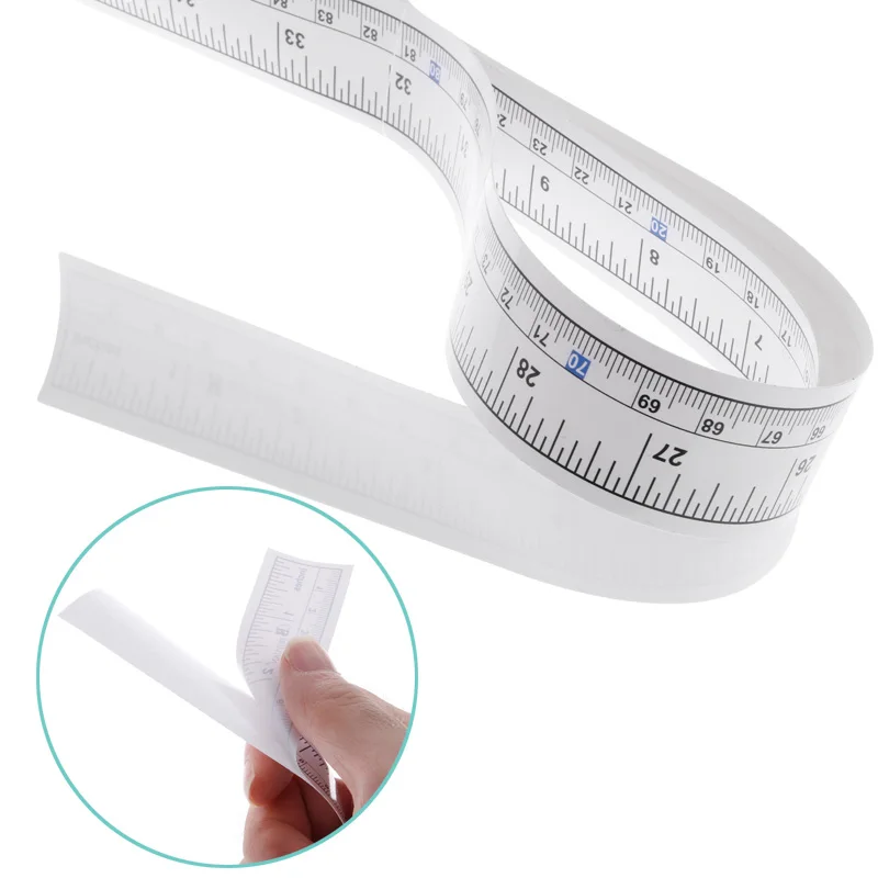 

90cm Self Adhesive Metric Measure Tape Vinyl Ruler For Sewing Machine Sticker