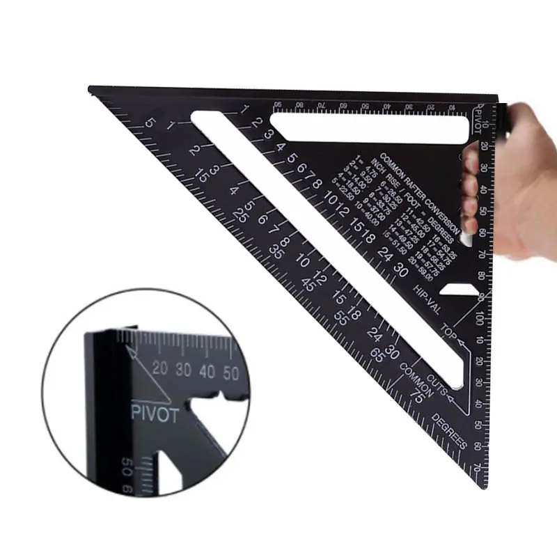 Swanson Triangle Ruler Speed Square Carpentry Tools Aluminum Alloy Protractor . 