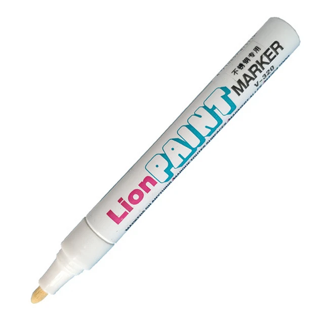 Marqueur Permanent LION V-320, stylo à peinture résistant aux hautes  températures, acier inoxydable, métal spécial