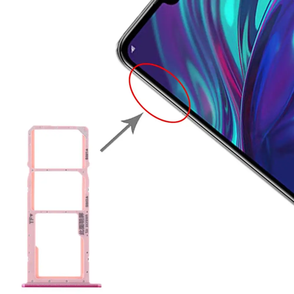 IPartsBuy лоток для sim-карт+ лоток для карт памяти Micro SD для huawei Y7()/Y7 Pro()/Y7 Prime