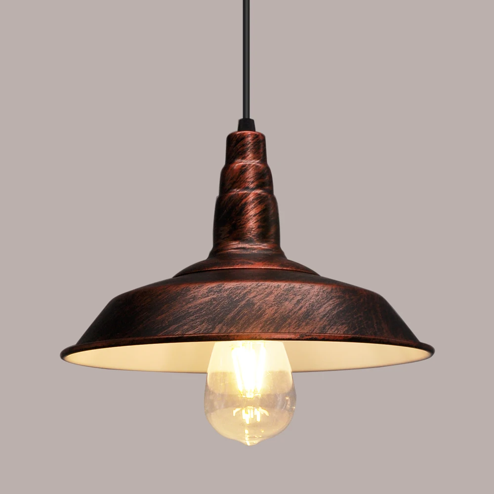 

Artpad North Europe Iron Vintage Industrial Pendant Light Dining Room Kitchen Bar Hotel Study LED Lighting Fixtures White Black