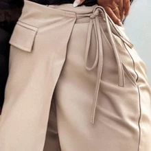 Wepbel – jupes en cuir PU pour femmes, pantalons courts, bretelles, Shorts en cuir, taille haute, moulants, Sexy, Streetwear