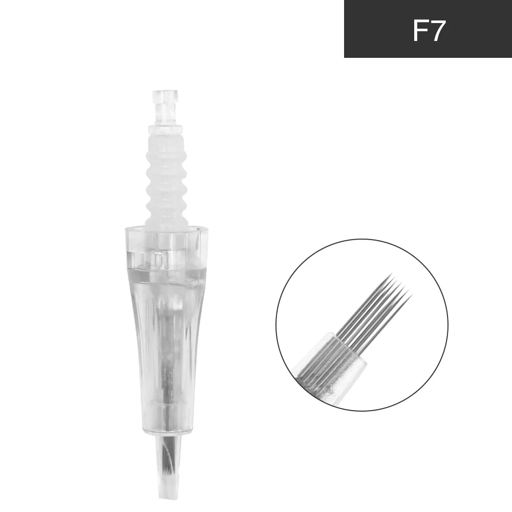 Dr.Pen Ultima A1 электрическая ручка для ухода за кожей, набор инструментов, микро Ручка для мезотерапии, автоматический микро игольчатый ролик с 12 иглами - Габаритные размеры: 20pcs F7 needles