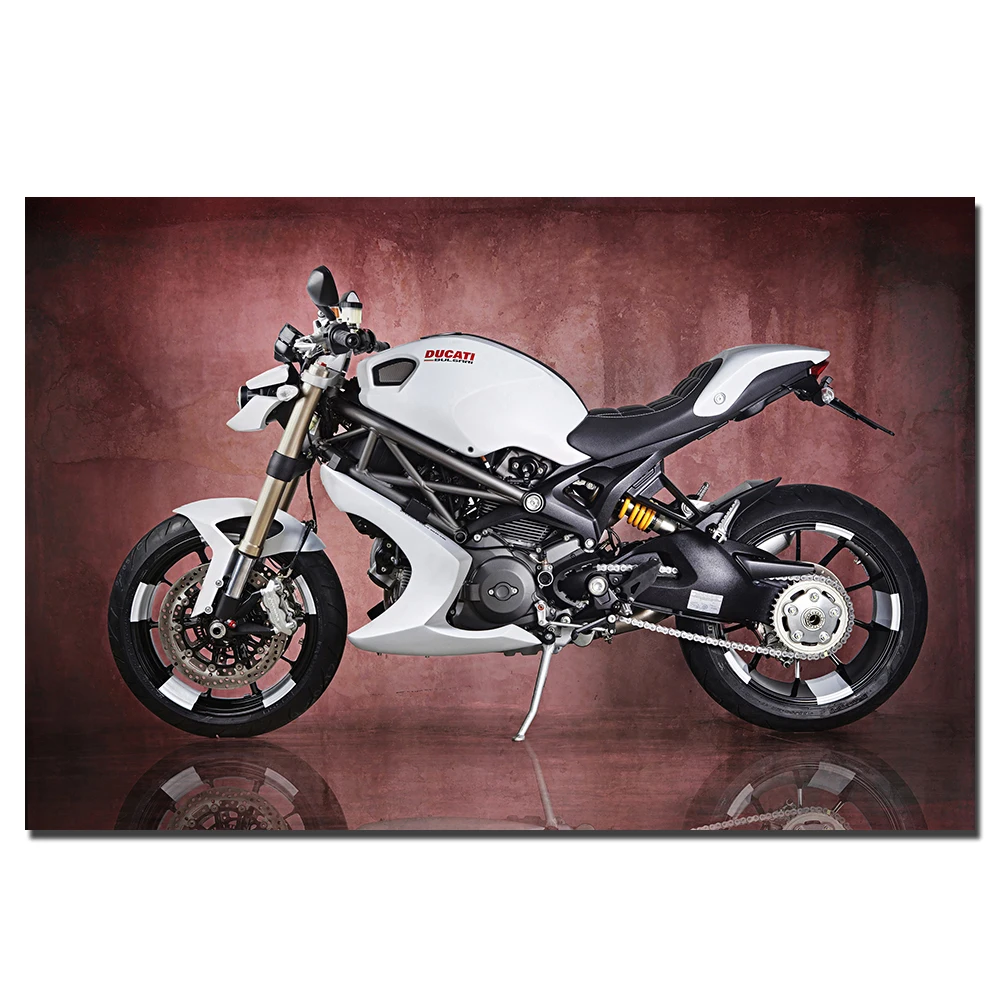 Ducati Monster 1100 EVO мотоциклетные настенные художественные плакаты холст ткань печать