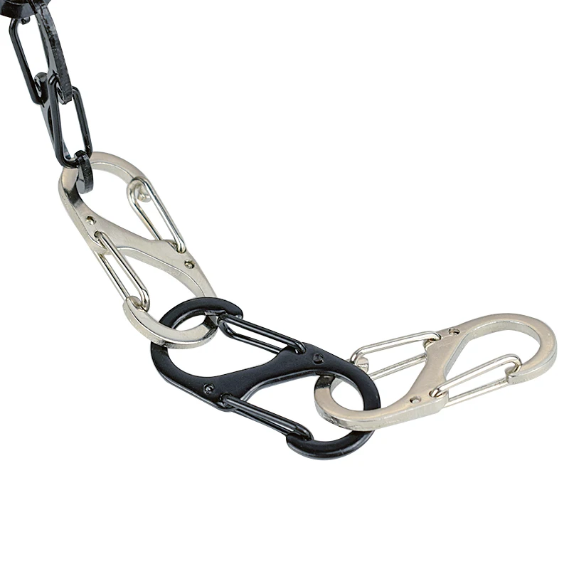 5 шт./лот S Тип альпинистский крюк мини брелок карабин средство для выживания на открытом воздухе двойная Пряжка брелок 8 Форма Пряжка для кемпинга
