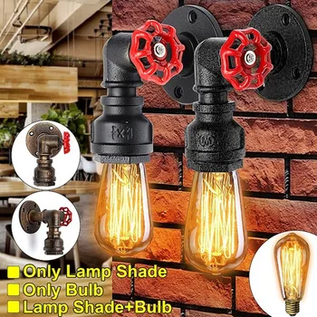 

Industrial Wind Led Retro Wall Lamp Bedroom Hotel Water Pipe Wall Lamp Clothing Store Decoration Wall Lamp