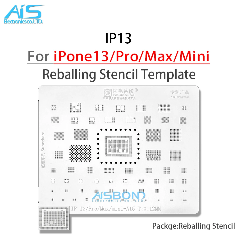 Amaoe ЦП NAND усилитель мощности ic A15 BGA реболлинговый набор трафаретов для iPhone 13 Pro Max
