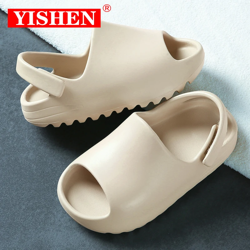 Детские сандалии YISHEN из ЭВА без шнуровки летняя пляжная обувь для мальчиков и