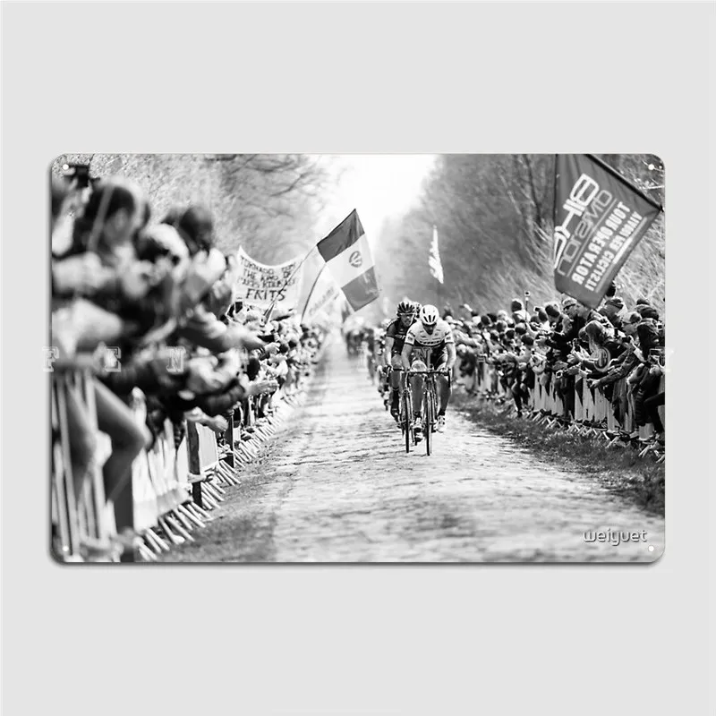 Fabian Cancellara. Trek-Segafredo. Paris-Roubonix 2016. Cartello In Legno Parete Grotta Parete Targhe Retrò Cartello In Legno Poster