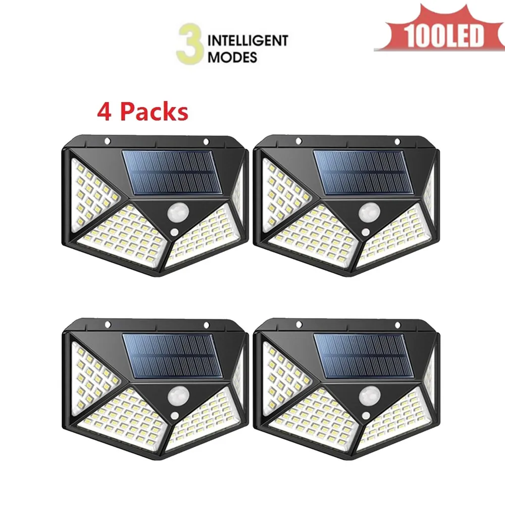 

1-4PCS LED Chip Solar Light PIR Motion Sensor Wireless Solar Lamp Outdoor Waterproof Garden Wall Yard Deck Security LED Light in