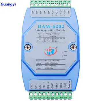 

Guangyi DAM6202 Mixed Analog Digital Input Data Acquisition Module Modbus Voltage Current Converter