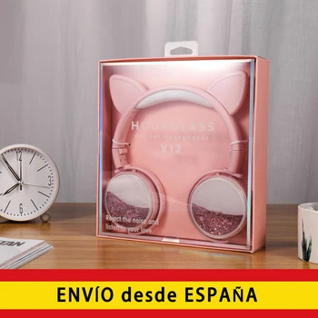 

Cat Ear headphones with microphone and 3.5mm Jack, hi-Fi stereo headset for children and students