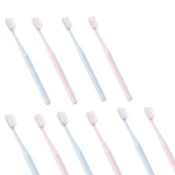 

New 10PCS Manual Toothbrush Portable Travel ToothBrush Eco-friendly Comfortable Soft Bristle Whitening Oral Cleaning Dental Care