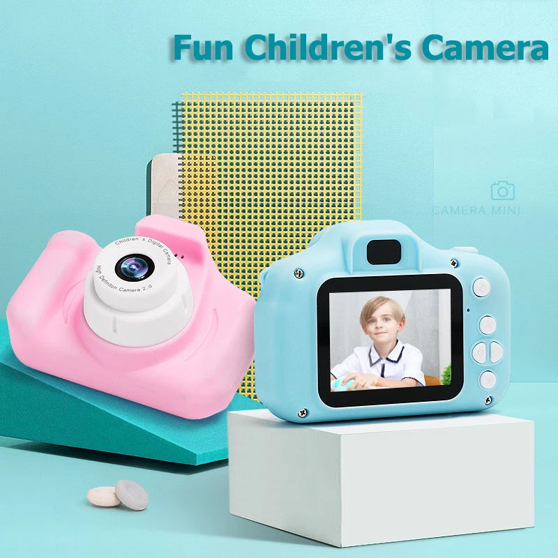 Children Digital Camera Kids Mini Photo Camera Toy 1080p HD 2 Inch
