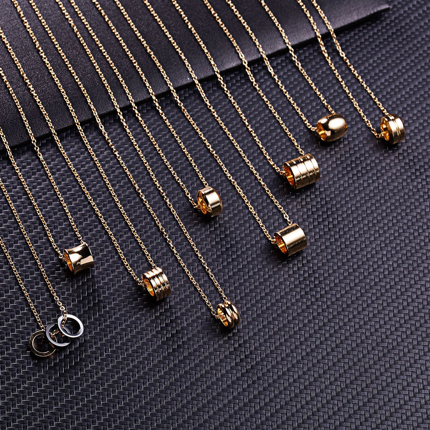 Ринху новое ожерелье с карточкой модный бумажный карточка ожерелье геометрический круг фигурная подвеска простой Женский колье ожерелье