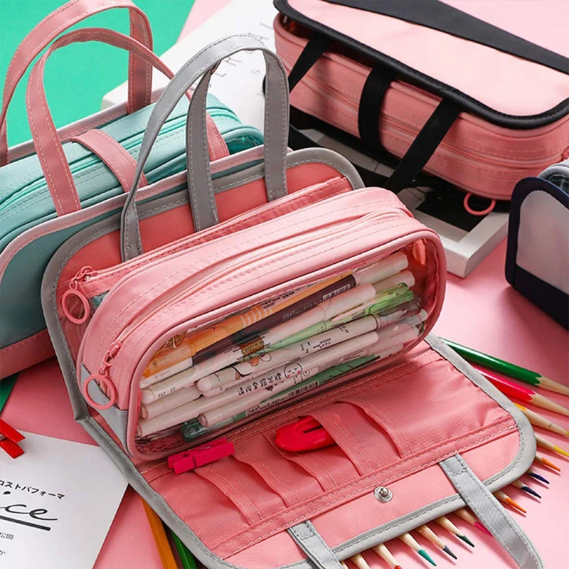 

Multifunctional Waterproof Detachable Pencil Case Cosmetic bag Oxford Detachable Pencil Bag for School Pencil Storage bag