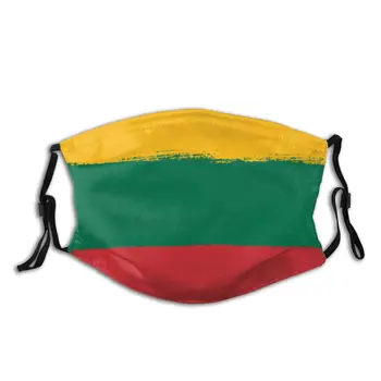 

Lithuania Flag Reusable Mouth Face Mask with filter Anti Haze Dust Mask Protection Mask Respirator Mouth Muffle