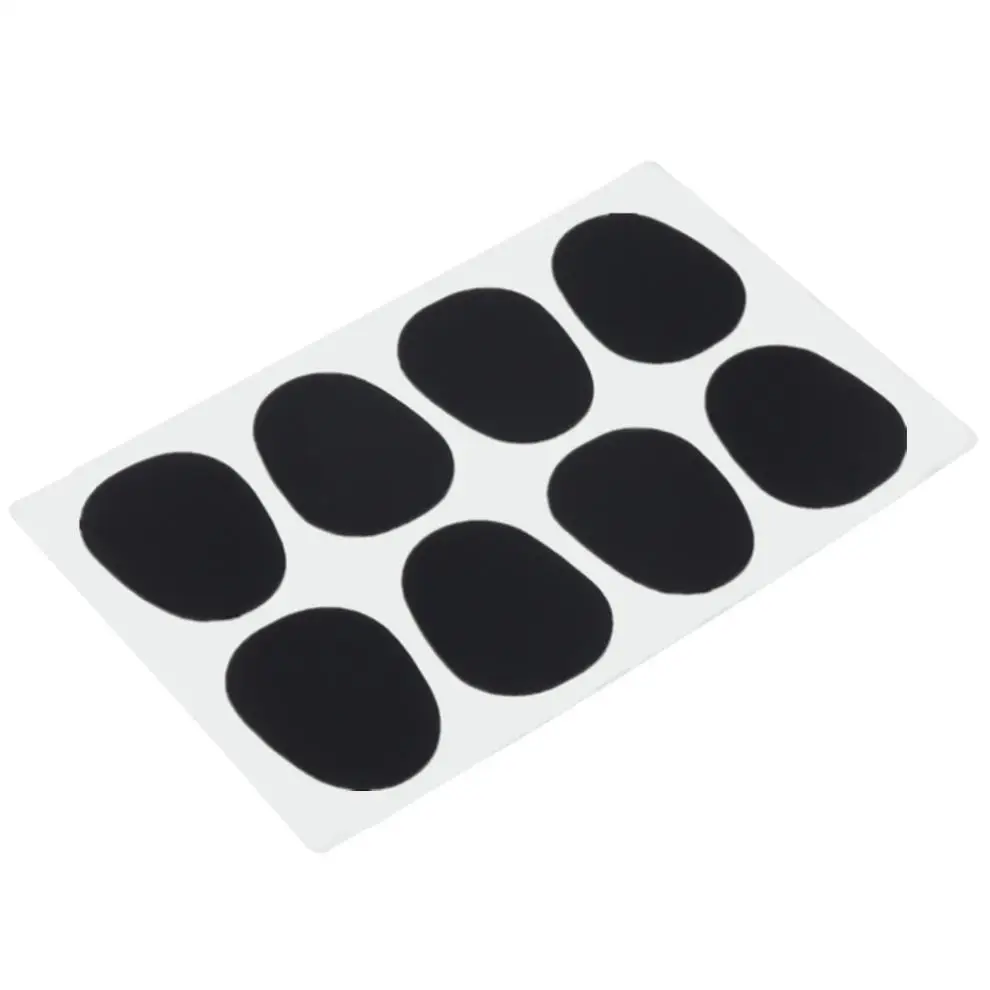 Saxophone Mouthpiece Cushions 8pcs/lot Black Silicone 0.5mm Alto Tenor Saxophone Clarinet Mouthpiece Cushions