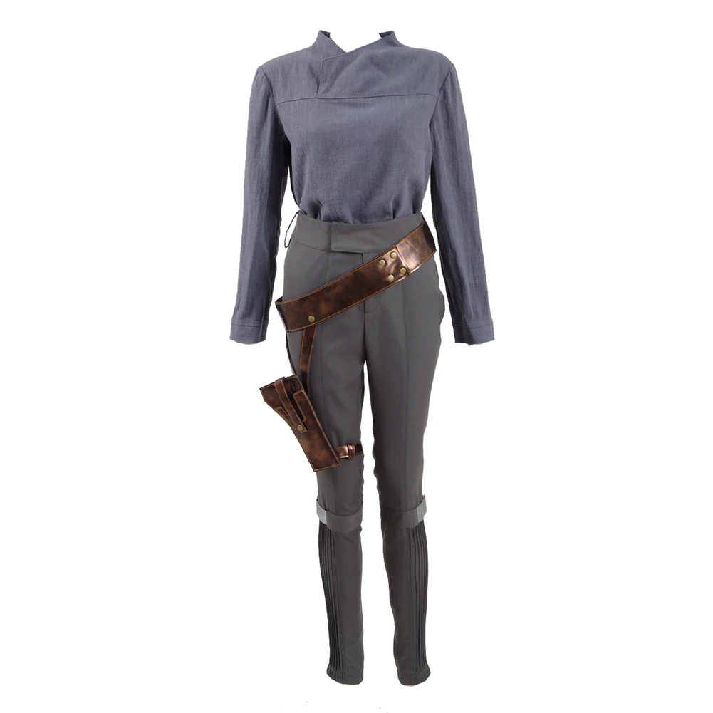 Cosdaddy Rogue One Jyn Erso Cosplay Costume Vest Jacket Belt Holster Women Outfit Full Set for Halloween Party