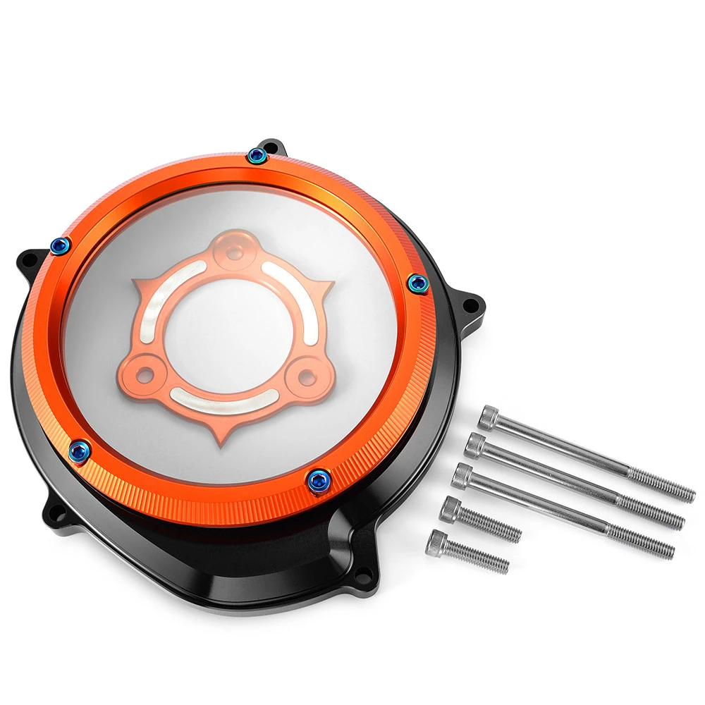 Black Orange Аксессуары для мотоциклов с ЧПУ крышка сцепления для KTM 1050 ADV 1090 1190 Приключения R 1290 ADV R/T/S Superduke R GT - Цвет: Black Orange