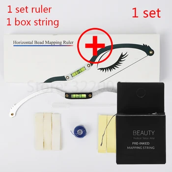 

Microblading brow Mapping Eyebrow ruler Line Marker Measuring Tool mapping string Tattoo Stencil Brow positing Tattoo Accesories