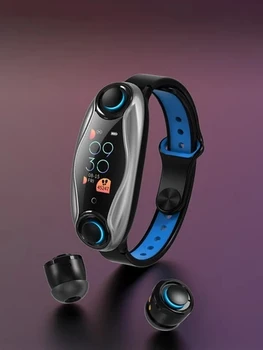 

T90 Fitness Bracelet Smart Band Wireless Bluetooth Earphone 2 In 1 Bluetooth 5.0 IP67 Waterproof Sport Smart Watch Wristband
