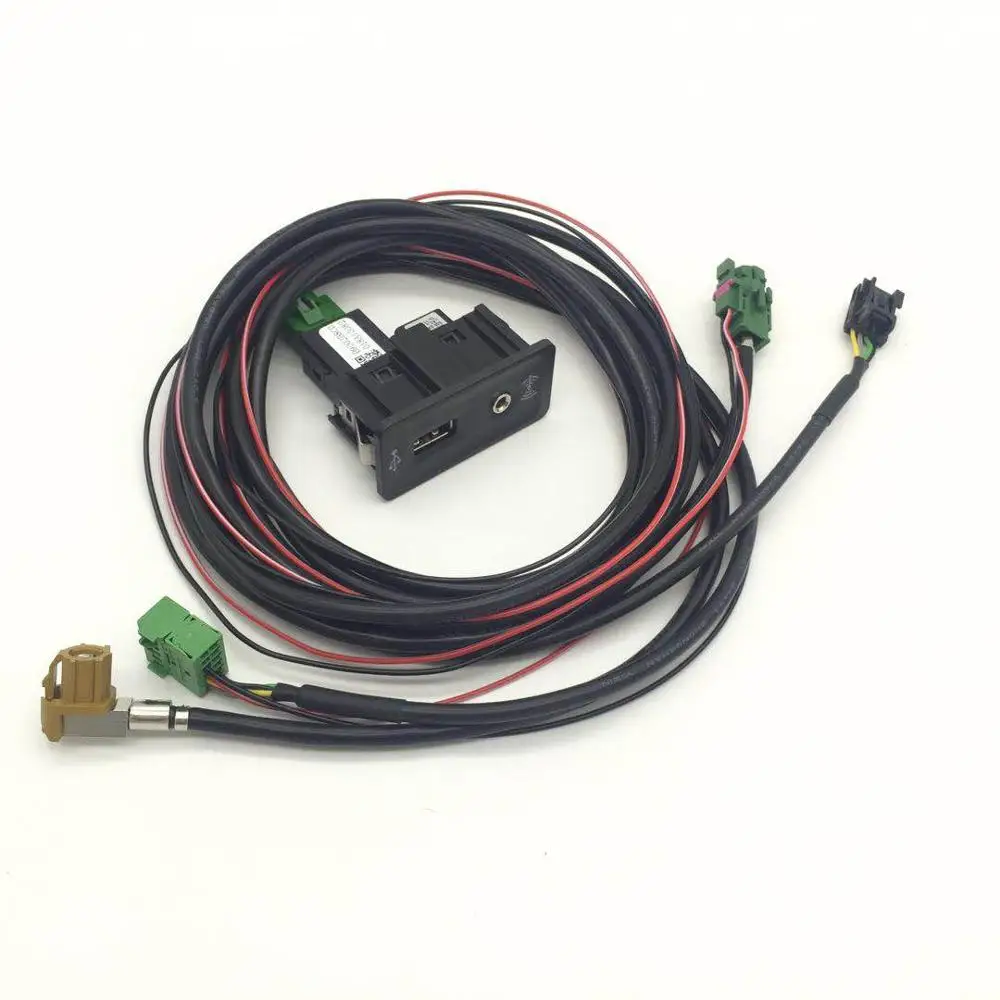 

For Golf 7 MK7 CARPLAY USB AUX CarPlay MDI USB AMI Install Plug Socket Harness 5QD035762E 5G0035222E 5G0 035 222