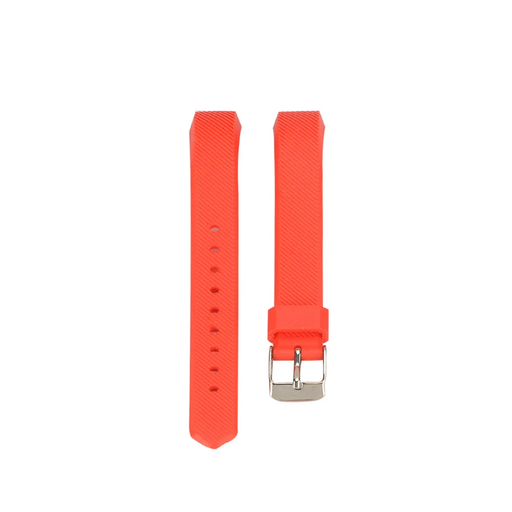 Спортивные повязки саржа для Fitbit Alta/Alta HR Ace полосы Смарт сменные браслеты с металлической Защитная Пряжка для женщин и мужчин - Цвет: Красный