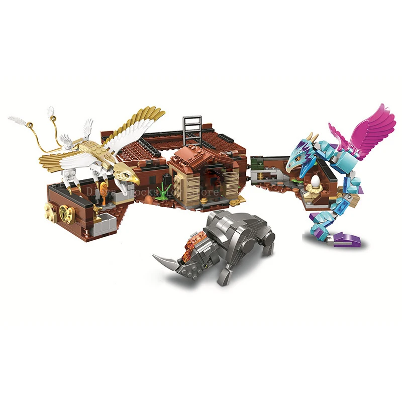 

2020 Harris Movie Newt's Case Of Magical Creatures Animal Model Building Blocks Kit Classic Bricks Kids Toy For Children Gift