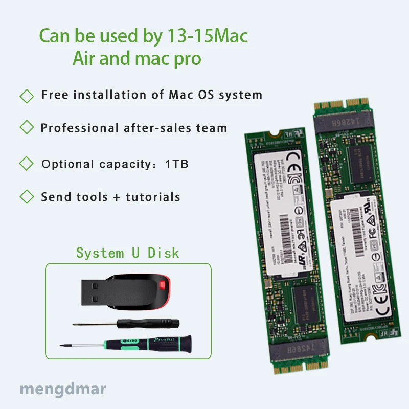 NEW 1000GB(1TB) SSD For Macbook Air 2013 2014 2015 A1465 A1466 imac PRO a1425 A1502 A1398mini SOLID STATE DISK | Электроника