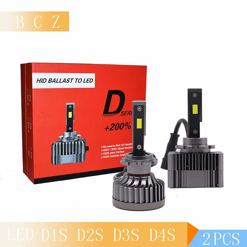 Автомобильный светильник D1S D2S D3S D4S светодиодный canbus headllamp 90W 10000LM 12V 6000K супер яркий automóviles лампы D1R D2R D4R светодиодные л