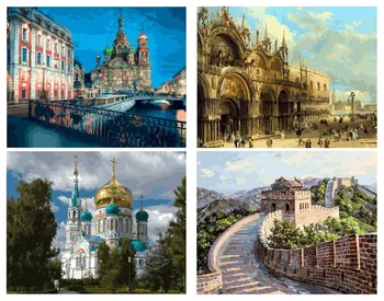 

5D DIY Diamond Painting City Landscape Acrylic Adult Picture Home Decoration Gift Home Lifting Sailboat