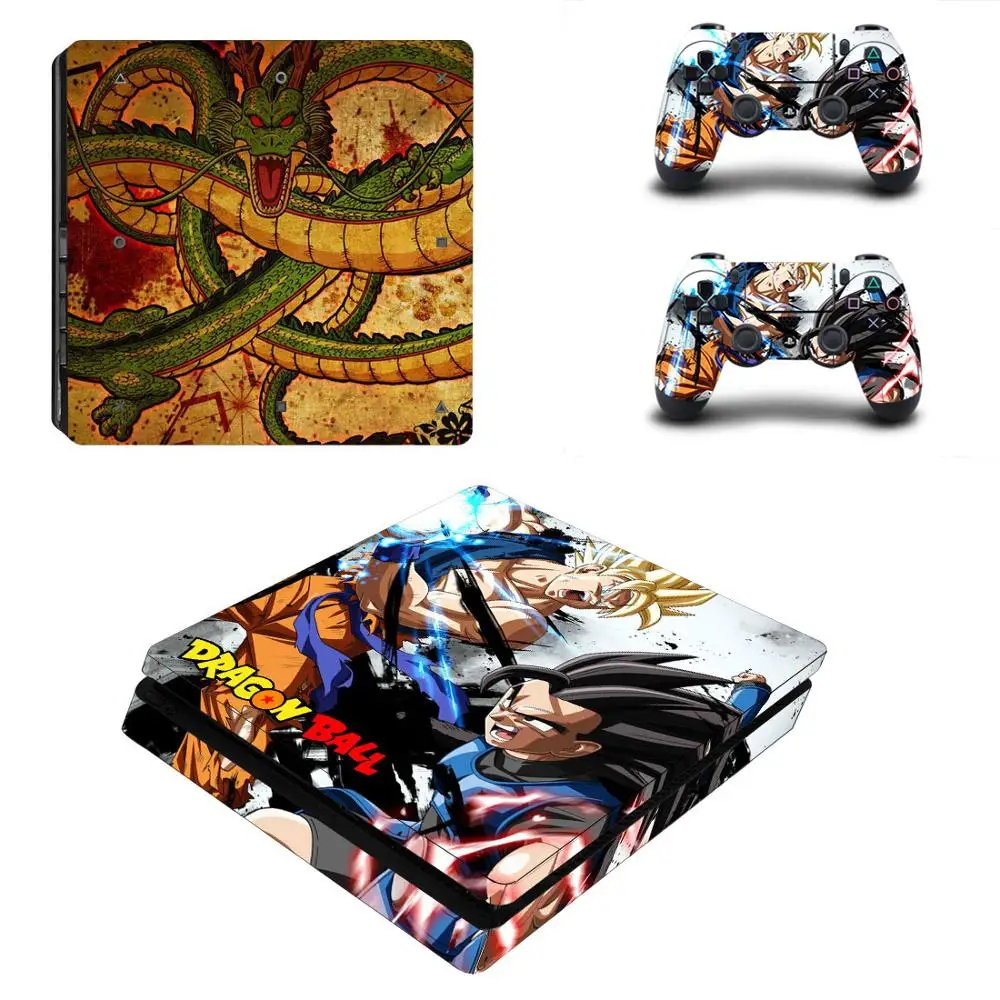 P4SQB0073 Dragon Ball супер полное покрытие PS4 тонкая наклейка s Play station 4 кожа Наклейка для playstation 4 PS4 тонкая консоль и контроллер кожи - Цвет: P4SQB0073