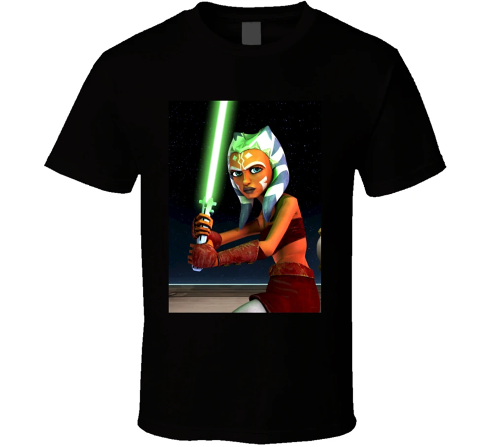 Новая мужская футболка Ahsoka Tano Star Wars The Clone Размер S-2Xl высокого качества | Мужская