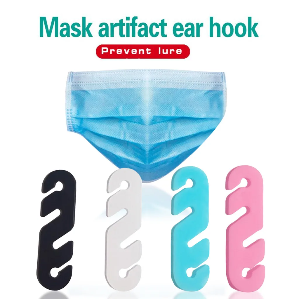 

10pc Gear Adjustable Mask Buckle Anti-skid Drop Anti-Hole Ear Hook Adjuster Activated Carbon Breathing Filters Adult Kids Mouth