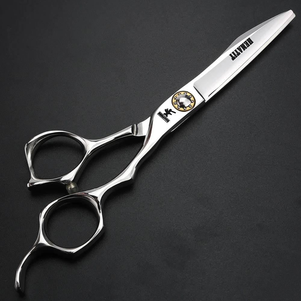 6 дюймов Серебряный подшипник Парикмахерские ножницы Япония 440C ножницы для резки и филировочные ножницы парикмахерские инструменты для укладки