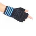 Blue gloves