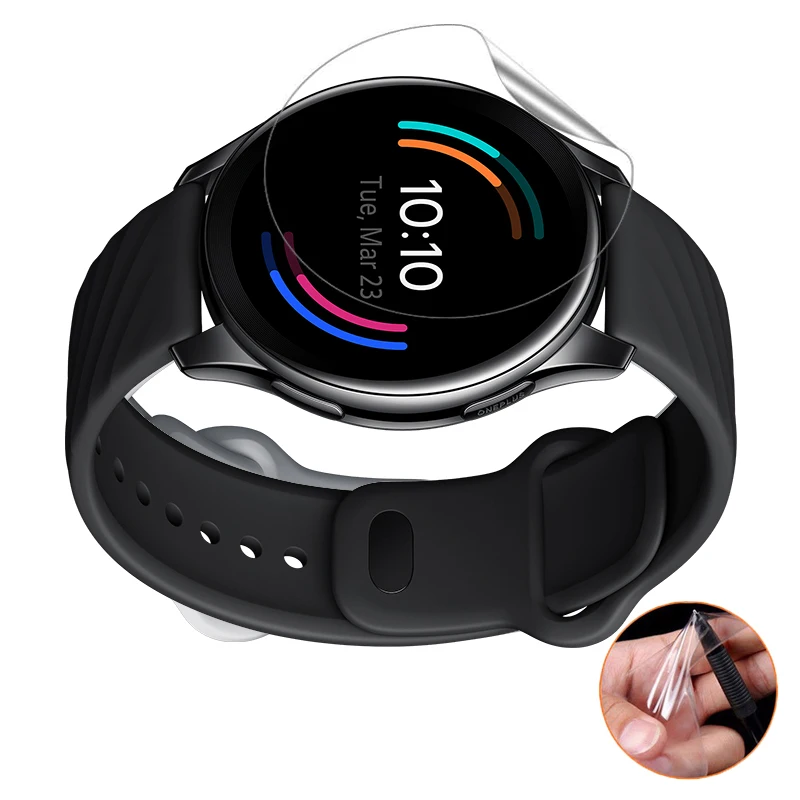 

5 шт. прозрачный мягкий силиконовый чехол из ТПУ Защитная пленка Smartwatch гвардии для Oneplus часы Полный ЖК-дисплей Экран протектор One Plus смарт-чехол для часов